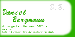 daniel bergmann business card